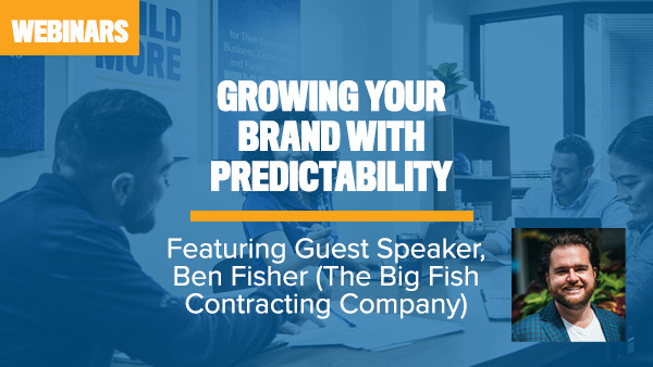 Webinar banner: growing your brand with predicability